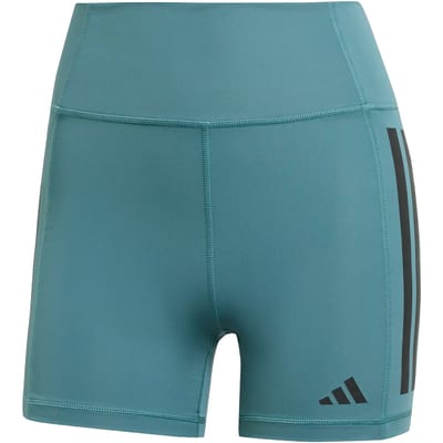 Adidas Opt 3s 1/4 Leggings Preloved Teal Größe: XL 4" | Kurze Sporthosen Outlet | Damen | Cyan