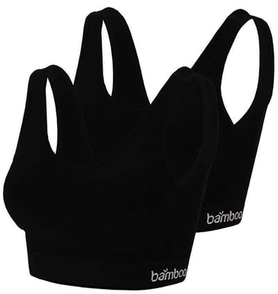 Apollo Ladies Bamboo Seamless - naadloze BH - sporttop 2-PACK Medium zwart