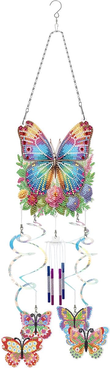 Mobiel - 551 - Vlinder - diamond painting - compleet pakket - Diamond painting by Wietske