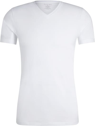 FALKE Daily Climate Control V Neck sneldrogend katoen top van onderlaag heren wit - maat XXL