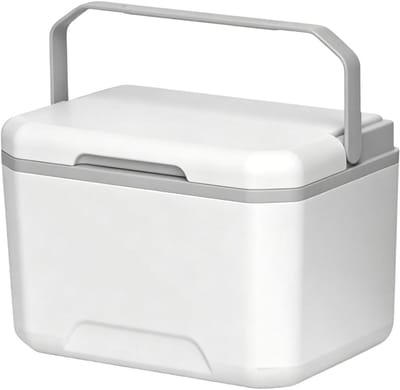 Kleine Harde Koeler - Draagbare Koelbox - Dranken Koel Houden - Lange Ijsretentie - 5L - Wit