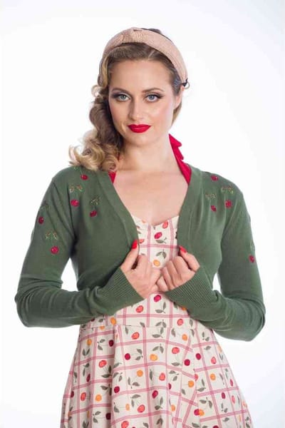 Banned - SUMMER BERRY Bolero - S - Groen
