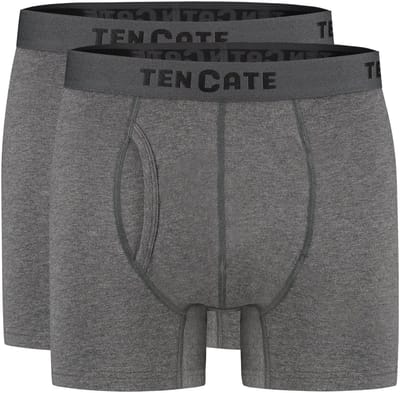 Ten Cate Basics shorts met gulp antra melee 2 pack voor Heren | Maat XXL