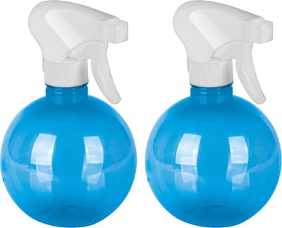 Juypal Plantenspuit/Waterverstuiver - 2x - wit/blauw - 400 ml - kunststof - sprayflacon