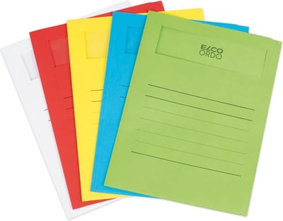Elco Volumino L-map met venster A4 50 stuks 231 x 313 mm Assorti