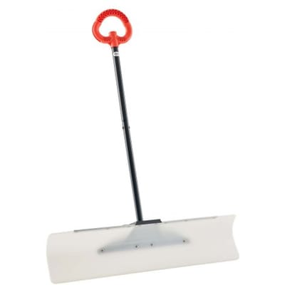 VEVOR Sneeuwschuiver, 915x1250mm Sneeuwruimer met ergonomische handgreep, HDPE-schepblad, sneeuwruimgereedschap, draagbare sneeuwschuiver voor het reinigen van opritten, trappen en trottoirs