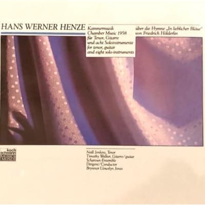 CD JENKINS; SCHAROUN ENS,BERLIJN - Henze;Kamermuziek 1958  310004H1 Koch Schwann Mu 1988 Japan Klassiek Gebruikt