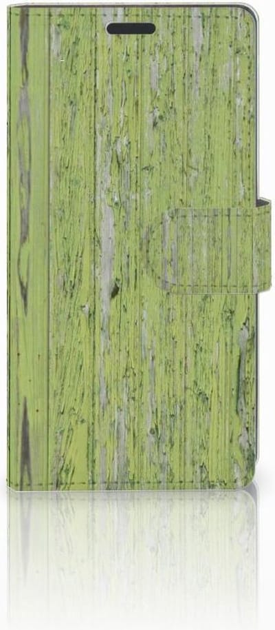 Sony Xperia Z3 Book Style Case Green Wood