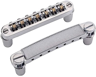Dailygoody - Elektrische Gitaar Bridge - Vervangonderdelen - Zilver - 7 String - Lichtgewicht Gitaar Accessoire - Geschikt voor Elektrische Gitaar
