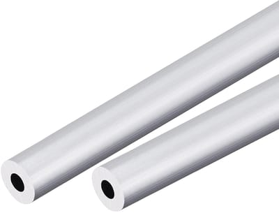 Dailygoods- Aluminium Buizen 6063 - 2 Stuks - 12mm Buitendiameter - 5mm Binnendiameter - 250mm Lengte - Duurzaam en Corrosiebestendig - Aluminium Buis