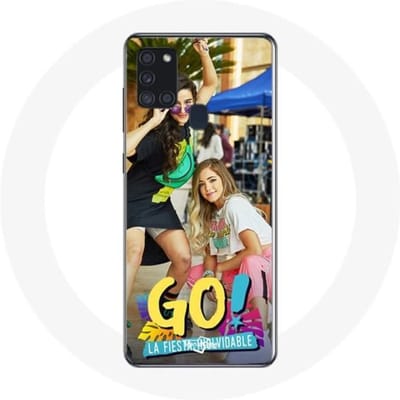 Samsung Galaxy A21S hoesje Achtervolg je dromen Mía Cáceres en Zoe Caletián