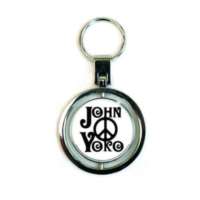 John Lennon - War Is Over Sleutelhanger - Wit
