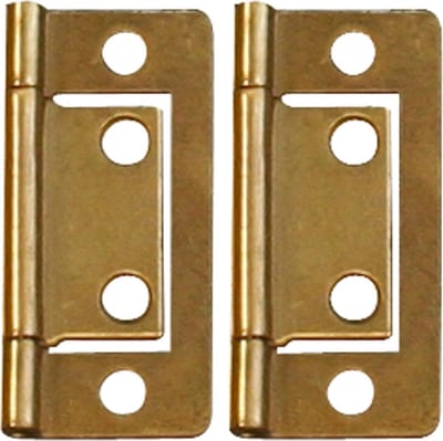 Qlinq Meubelscharnier Opleg - Vermessingd - 50 x 18 mm - 2 Stuks