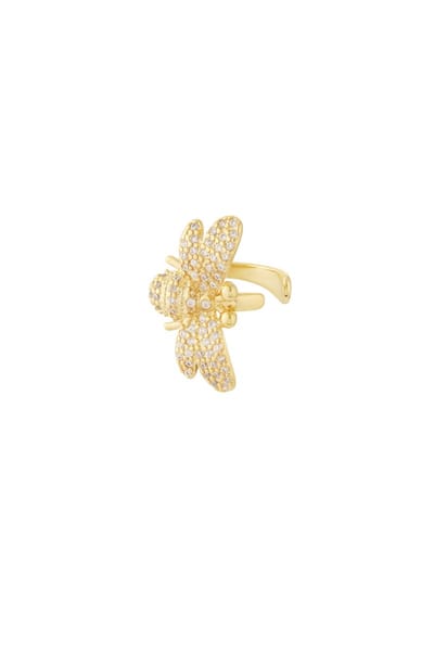 Goudlief Koperen Earcuff - Bumble Bee - Casual Daily - Roestvrij staal - Verkleurt niet - Goudlief.nl
