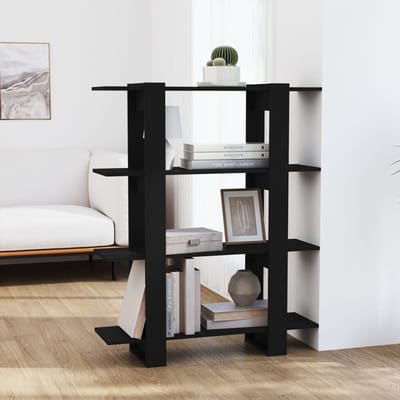 vidaXL - Boekenkast/kamerscherm - 100x30x123,5 - cm - zwart