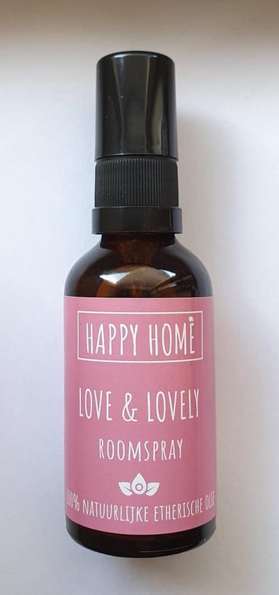 Roomspray Happy Home, Love and Lovely, De Groene Linde, 50 ml