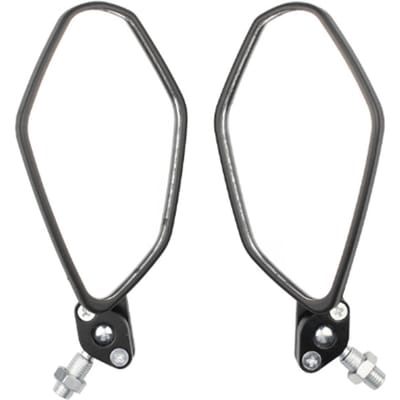 2 stuks motorfiets achteruitkijkspiegels met helder zicht, verstelbaar, waterdicht, universeel stuurspiegel gray