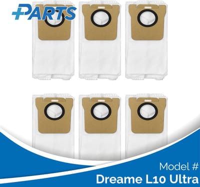 Dreame L10 Ultra Stofzakken (6 Stuks, Plus.Parts® alternatief voor RDB3)