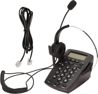 Vaste Telefoon met Headset en Noise Cancelling Microfoon | Beller ID | Volumeregeling