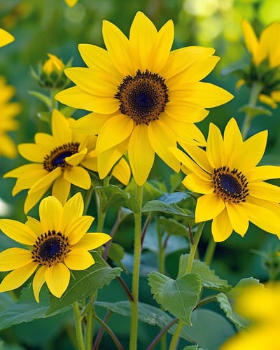2 sets - Zonnebloem Stella Zaden Helianthus Debilis Eenjarig 140 Cm