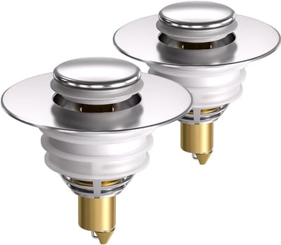 Gootsteenstop - Afvoerplug - Waterdicht Maken - Pop-up Stuiterkern - 32-42mm - Zilver