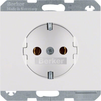 Hager Berker K.1/K.5 Wandcontactdoos (WCD-schakelmateriaal) (Europese Stekkerdoos) - 47157009