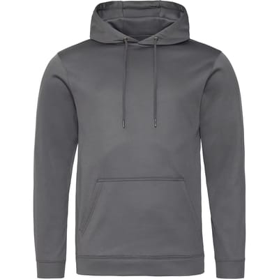 Just Hoods Sports Polyester Hoodie JH006 - Steel Grey (Solid) - L