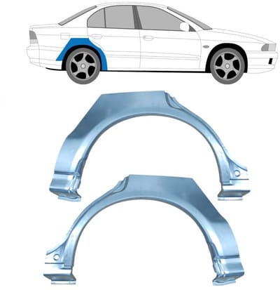 Reparatiepaneel achterspatbord voor Mitsubishi Galant 1996-2003 / Links + Rechts