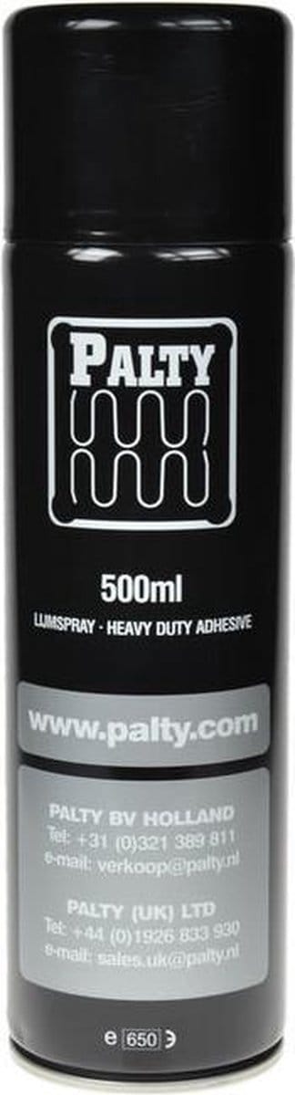 Palty Heavy Duty Lijmspray 500ml - Voor meubel en auto industrie bekend van autofabrikant koenigsegg