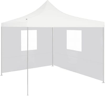 Opvouwbare Partytent - Feesttent Tuin - Outdoor Evenementen - Met Twee Zijwanden - 3 x 3 Meter - Wit