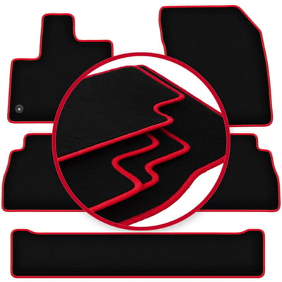CARLUX-RED automatten voor: Toyota ProAce City 7-zitter (2018-)