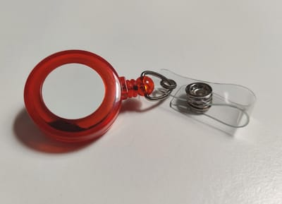 Kunststof Yoyo - Skipashouder - Sleutelhanger- Rood - 80 cm