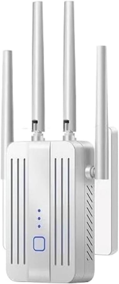 Wifi Versterker - Signaal Booster - Draadloze Dekking - Dual Band - 1200 Mbps - Wit