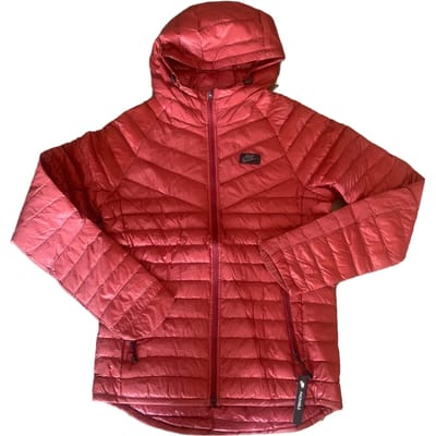 Nike Sports Lifestyle Series Veste chaude à capuche et fermeture éclair pour homme Vestes Bourgogne 943373-674 S brown