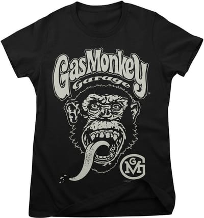 Gas Monkey Garage T-shirt Big Brand Logo Girly Tee GMG-5-GMG028-H96-9