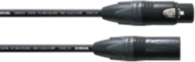 Cordial DMX AES/EBU Kabel XLR, 0,5m schwarz - DMX kabels