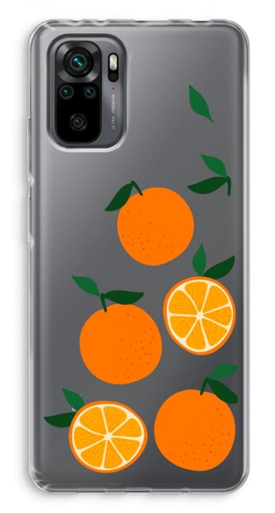 Case Company® - Hoesje geschikt voor Xiaomi Redmi Note 10 Pro hoesje - Will you be my clementine - Soft Cover Telefoonhoesje - Bescherming aan alle Kanten en Schermrand