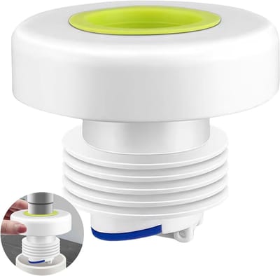 Rioolstekker - Pijpdop Afvoer - Geurpreventie Keuken - Dubbele Geurblokkering - 30 mm - Groen