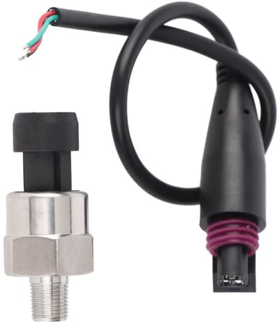 Dailygoods- Druksensor DC 5V - Roestvrij Staal - 1/8" NPT Schroefdraad - Waterdicht - 0-100 PSI Ingang - Lineaire Spanningsuitgang - Drukopnemer