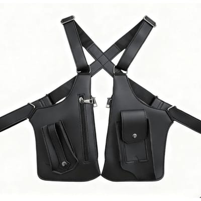 Sac à Dos Homme Anti-vol Sous le Bras Sac Tactique Multifonctionnel d'Extérieur Black