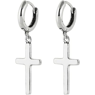 Reeti 925 Sterling Zilveren Oorbellen Kruis Stud Oorbellen Creatieve Sexy Sieraden Voor Vrouwen Cadeau Aangepast white