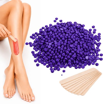 Guardian Beauty Wax Bonen - Ontharing - Hypoallergeen - 250g - Lavendel - Met 10 stuks Spatels - Harde Wasbonen - Ontharingswax