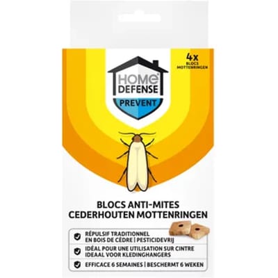 Home Defense Kledingmottenringen - 4 Stuks