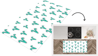 Keukenloper - Loper keuken - Ram - Zodiac - Design - 120x60 cm - Keukenloper vinyl
