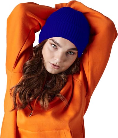 Beechfield Wintermuts - blauw - volwassen - polyacryl - Beanie wintermuts