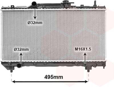 Van Wezel - RADIATOR VOOR TOYOTA CARINA T190 1993-1997 1640002160
