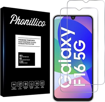 Screenprotector geschikt voor Samsung Galaxy F16 5G - 2 stuks Beschermglas van glas Transparante glazen schermbeschermfolie