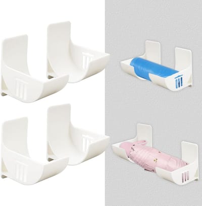 Praktische Keuken Organizer voor Afvalzakken, Muurbevestiging, Kastdeur Organizer en Wandplank voor Efficiënte Keukenopslag, 2 Stuks