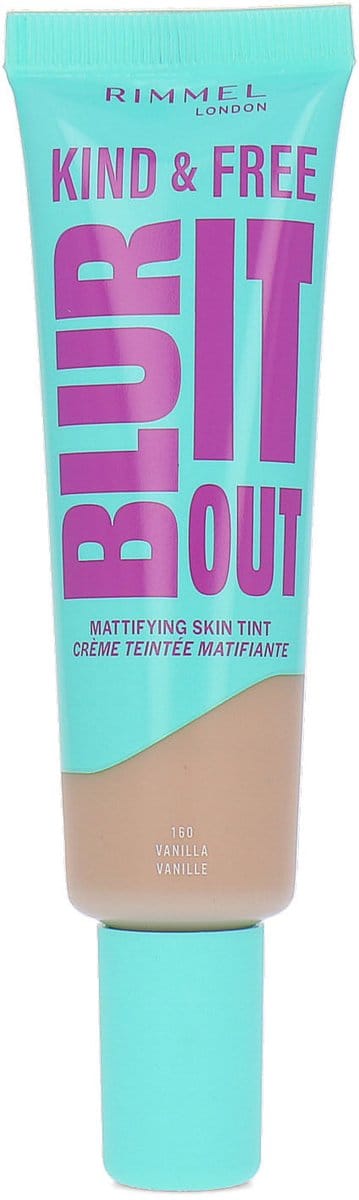Rimmel London Kind & Free BLUR IT OUT Mattifying Skin Tint 30ml (Various Shades) - 160 Vanilla Vanilla