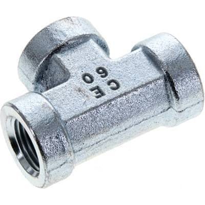 T-koppeling 3/8'' NPT Binnendraad Staal Hoge Druk 210bar (2950.5psi)